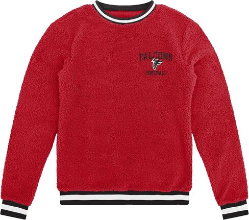 FOCO Men's Standard NFL Logo Sherpa Crewneck Sweater, Team Color in Saudi Arabia