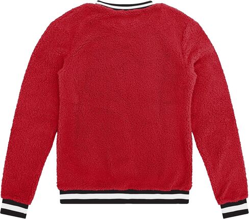 FOCO Men's Standard NFL Logo Sherpa Crewneck Sweater, Team Color in Saudi Arabia