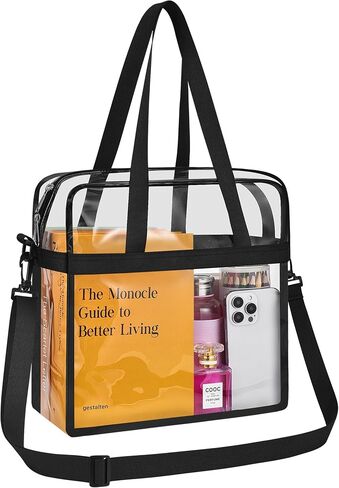 Clear Bag for Stadium Events Tote Bag with Adjustable Straps for Work Travel Concerts in Saudi Arabia