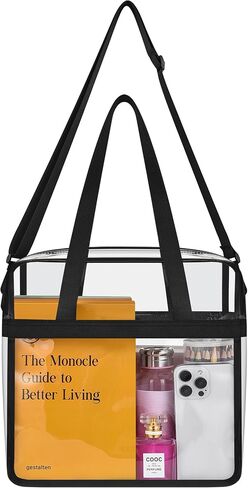 Clear Bag for Stadium Events Tote Bag with Adjustable Straps for Work Travel Concerts in Saudi Arabia