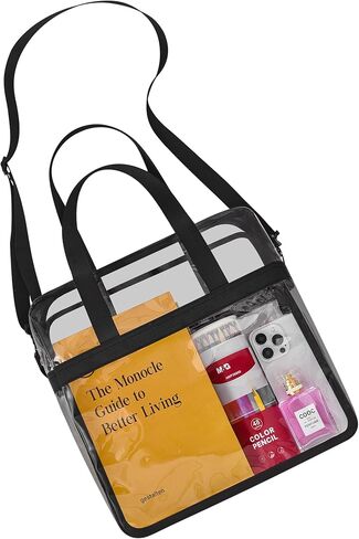 Clear Bag for Stadium Events Tote Bag with Adjustable Straps for Work Travel Concerts in Saudi Arabia