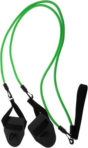 POPETPOP Swimming Paddles with Elastic Resistance Bands Portable Hand Grips for Swim Training Lightweight Water Aerobics Equipment for Skill Improvement and Arm Strength in Saudi Arabia