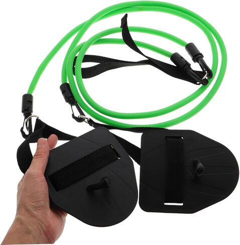 POPETPOP Swimming Paddles with Elastic Resistance Bands Portable Hand Grips for Swim Training Lightweight Water Aerobics Equipment for Skill Improvement and Arm Strength in Saudi Arabia
