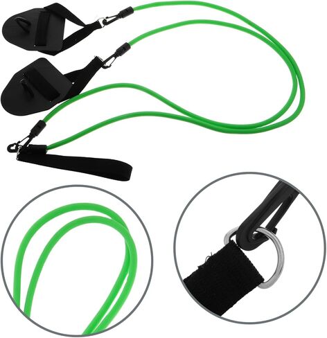 POPETPOP Swimming Paddles with Elastic Resistance Bands Portable Hand Grips for Swim Training Lightweight Water Aerobics Equipment for Skill Improvement and Arm Strength in Saudi Arabia