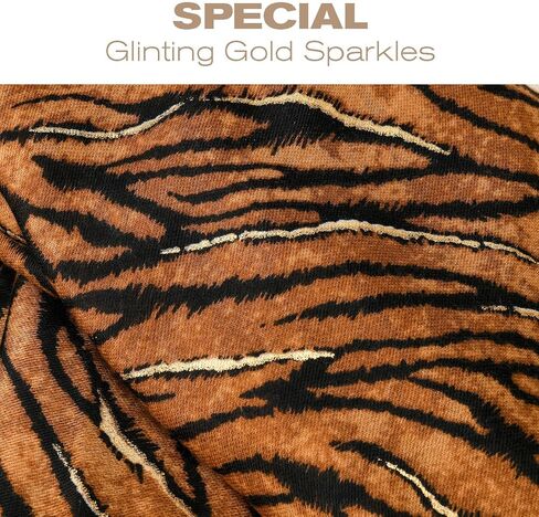 Leopard print with gold accents scarf for women, Fashion women hair scarves， Big thin cotton scarf, Air conditioning blanket， Beach towel in Spring and Summer in Kuwait