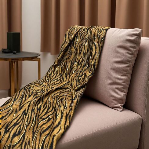 Leopard print with gold accents scarf for women, Fashion women hair scarves， Big thin cotton scarf, Air conditioning blanket， Beach towel in Spring and Summer in Kuwait