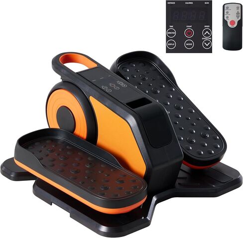 جهاز بيضاوي الشكل تحت المكتب، جهاز تمرين بدواسة محمول للجلوس مع جهاز تحكم عن بعد، 3 أوضاع و12 سرعة قابلة للتعديل، جهاز تمرين الساق الكهربائي الهادئ والمجمع بالكامل لكبار السن في المنزل والمكتب in Kuwait