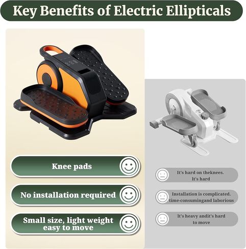 جهاز بيضاوي الشكل تحت المكتب، جهاز تمرين بدواسة محمول للجلوس مع جهاز تحكم عن بعد، 3 أوضاع و12 سرعة قابلة للتعديل، جهاز تمرين الساق الكهربائي الهادئ والمجمع بالكامل لكبار السن في المنزل والمكتب in Kuwait