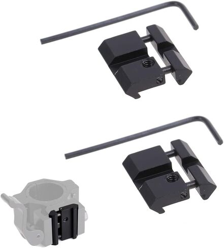 2pcs Scope Mount Rail Adjustable Adapter 20mm Picatinny to 11mm,Mini Rail convertor Aluminum Alloy Lightweight in Saudi Arabia
