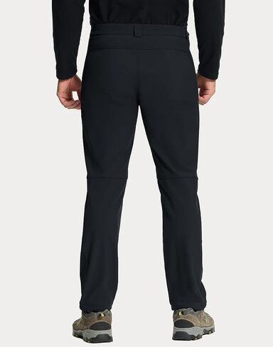 Pioneer Camp Men's Hiking Pants Fleece Lined Winter Warm Softshell Snow Ski Water Resistant Pant Insulated for Snowboard Work in Saudi Arabia