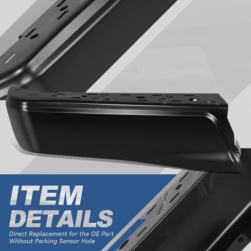 Auto Dynasty Rear Bumper End Caps Cover Compatible with 2015-2020 Ford F-150, Passenger Right Side, with Parking Sensor Holes, Primered/Painted Black in Kuwait