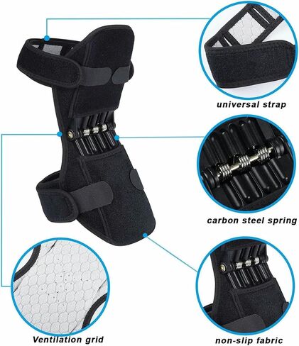 Joint Support Knee Pads - for Exercising, Squat, Climbing - Powerful Rebound Spring Force Knees Protection Booster in Saudi Arabia