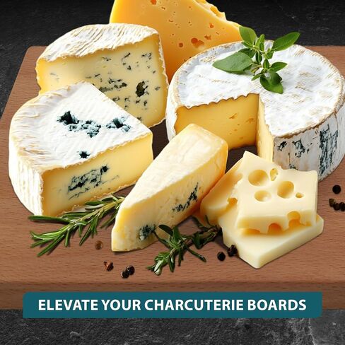 SlidingSusan Cheese Cutting Board - 11" Beech Wood with Silver Stainless Steel Slicer - Charcuterie Block for Hard & Soft Cheeses, Butter, Meat – Heavy Duty Handheld Kitchen Tool in Saudi Arabia