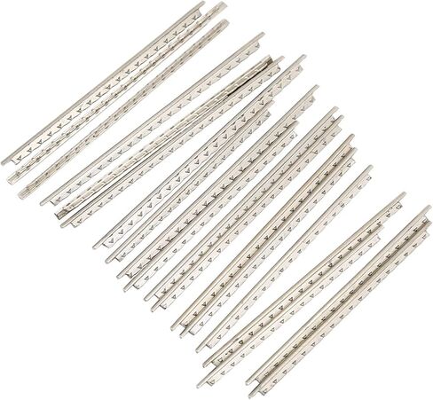 19Pcs 2.0mm Brass Guitar Fret Wires Set, High Strength Electric Bass Guitar Enthusiasts, Replacement Parts for Electric Classical Acoustic Guitars Banjo Ukulele Mandolin 2 in Saudi Arabia