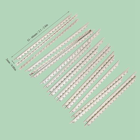19Pcs 2.0mm Brass Guitar Fret Wires Set, High Strength Electric Bass Guitar Enthusiasts, Replacement Parts for Electric Classical Acoustic Guitars Banjo Ukulele Mandolin 2 in Saudi Arabia