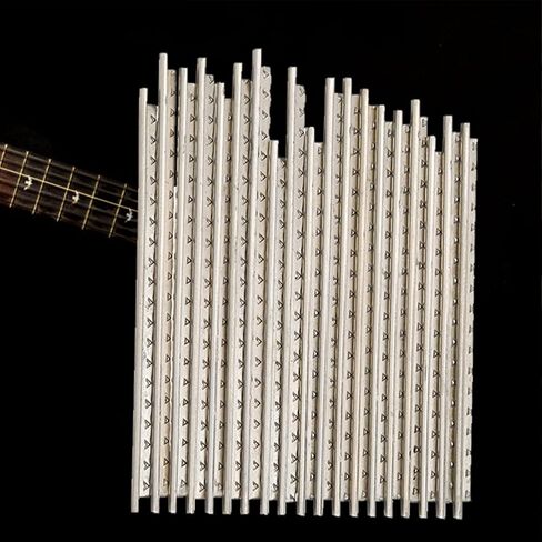 19Pcs 2.0mm Brass Guitar Fret Wires Set, High Strength Electric Bass Guitar Enthusiasts, Replacement Parts for Electric Classical Acoustic Guitars Banjo Ukulele Mandolin 2 in Saudi Arabia