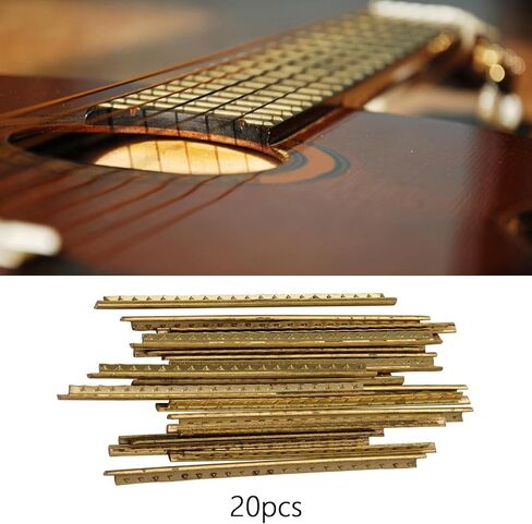 20 قطعة من أسلاك الجيتار، سلك فريت، سلك نحاسي ذو سطح أملس، سلك نحاسي عالي القوة للوحة الأصابع للجيتار الكلاسيكي، 20 قطعة in Kuwait