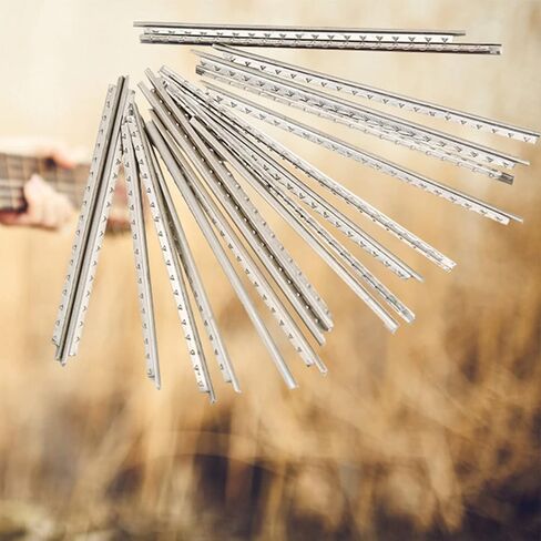 19Pcs Guitar Fret Wires, 2.0mm White Copper Fret Wire Fretwire Wooden Guitars Accessory for Electric Classical Acoustic in Saudi Arabia