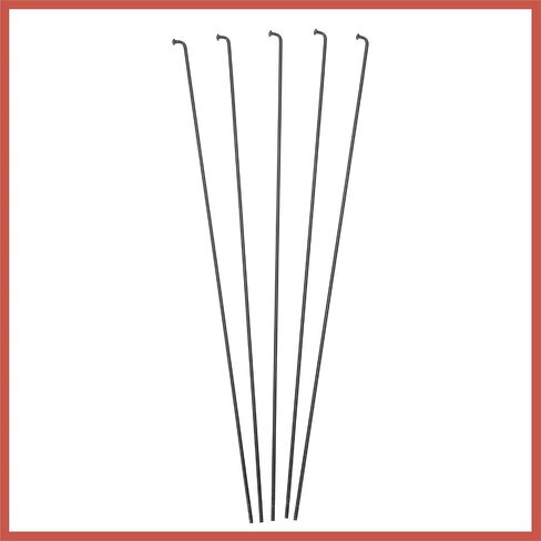 ACROPIX 36 قطعة 14G J Bend 280 مم × 2 مم دراجة دراجة المتحدث مع الحلمات الصلب قطع غيار السيارات السوداء in Saudi Arabia
