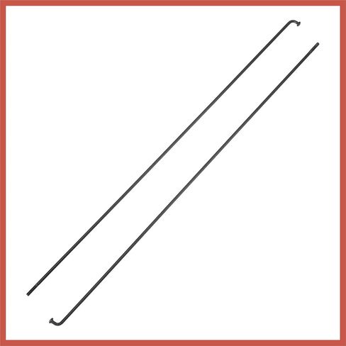 ACROPIX 36 قطعة 14G J Bend 280 مم × 2 مم دراجة دراجة المتحدث مع الحلمات الصلب قطع غيار السيارات السوداء in Saudi Arabia