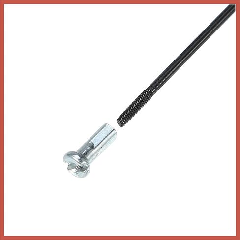 ACROPIX 36 قطعة 14G J Bend 280 مم × 2 مم دراجة دراجة المتحدث مع الحلمات الصلب قطع غيار السيارات السوداء in Saudi Arabia