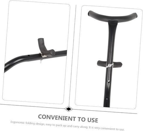 حامل ساكسفون ألتو قابل للطي من كيسانجل، حامل ساكس أسود، قاعدة ثلاثية لملحقات آلة ألتو تينور ساكسفون الموسيقية، محمول ومقاوم للاهتراء in Kuwait