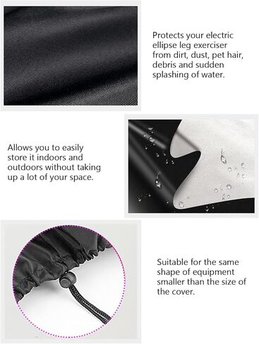 Elliptical Machine Cover, Dust Proof Water Resistant Electric Ellipse Leg Exerciser Cover with Oxford Fabric, for Home Use, Protects from Debris, Pet Hair, and Splashing of Water in Saudi Arabia