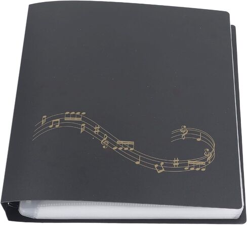 Alomejor Sheet Music Binder 60 Pages Lay Flat Music Holder Non Reflective Music Folder for Bands Orchestras School Choirs with 40 Pockets in Saudi Arabia