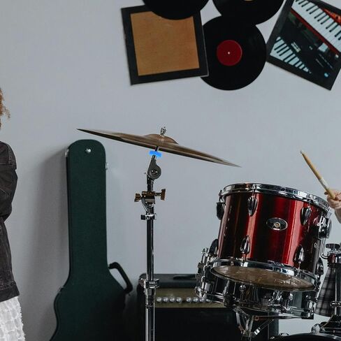 12 قطعة من وسادات طبل الصنج السميكة باللون الأزرق غسالات توسيد مانعة للانزلاق لحامل القبعة العالية مجموعة ملحقات طبل الحماية من الصنج in Kuwait