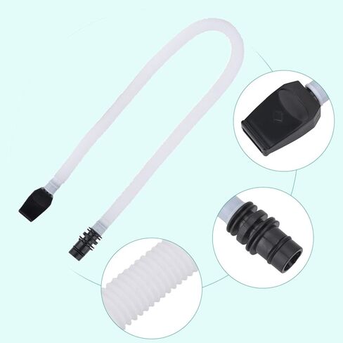 Melodica Tube and Mouthpiece, 57cm Flexible ABS Plastic Air Hose Replacement for Pianica Melodica, White Windpipe with Connector in Kuwait