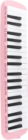 Drfeify Portable Melodica، 37 مفتاحًا للوحة المفاتيح الموسيقية لتدريب المبتدئين، مريحة للخروج واللعب، مصنوعة من مادة ABS المقاومة للصدمات (وردي) in Kuwait