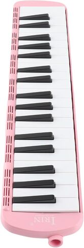 Drfeify Portable Melodica، 37 مفتاحًا للوحة المفاتيح الموسيقية لتدريب المبتدئين، مريحة للخروج واللعب، مصنوعة من مادة ABS المقاومة للصدمات (وردي) in Kuwait