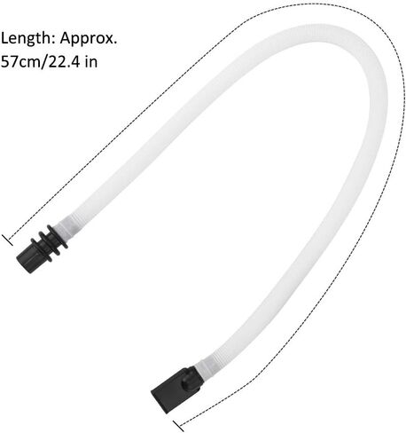 Drfeify Melodica Tube Mouthpiece Durable Beginner Musical Instrument Accessories for Students Children ABS White Black in Saudi Arabia