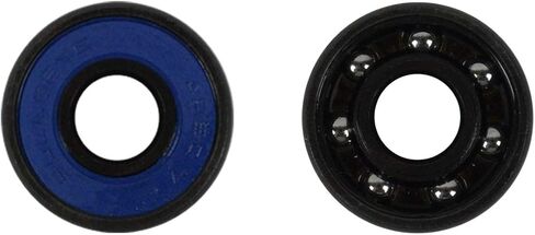 Skateboard Wheels with ABEC 7 Bearings and Spacers (Black, 56mm) in Saudi Arabia