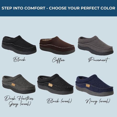 Dearfoams Men's Thompson Memory Foam Clog Slipper in Saudi Arabia