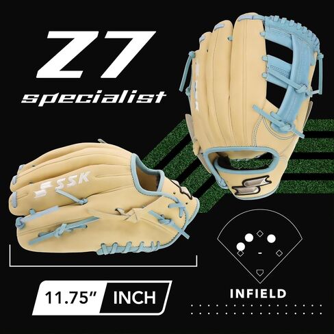 SSK Z7 Specialist Infield Baseball Glove – 11.25" - 11.5" - 11.75" - 12" – 12.25" – Right & Left Hand Throw in Saudi Arabia