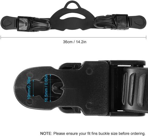 Fins Strap Universal Adjustable Fins Replaent Buckle Strap for Diving in Saudi Arabia