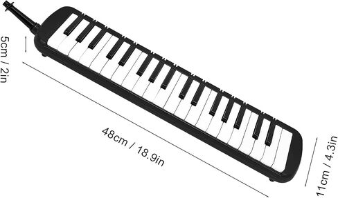 Drfeify Portable Melodica، 37 مفتاحًا للوحة المفاتيح الموسيقية لتدريب المبتدئين، مريحة للخروج واللعب، مصنوعة من مادة ABS المقاومة للصدمات (وردي) in Saudi Arabia