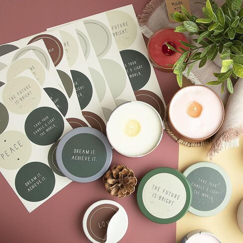 Hearth & Harbor Tin Candle Jars for Making Candles - DIY Candle Containers with Lids - Metal Candle Jars - Bulk Tins Storage for Candle - 8 Ounces - 24 Pieces - Artistic Floral in Saudi Arabia