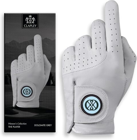 CLAPLEY Women’s Golf Glove – Premium Cabretta Leather with Magnetic Ball Marker, Breathable Design, Good Elasticity, Precious Gift for Golfers, Super Soft Feel, Left and Right Hand, Secure Fit in Kuwait