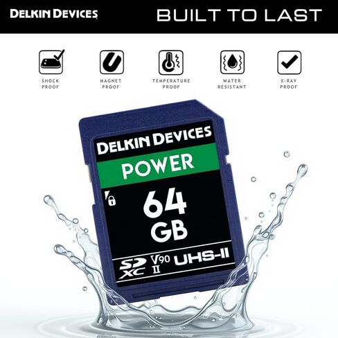 ديلكين ديفايسز بطاقة ذاكرة 256 جيجابايت POWER SDXC UHS-II (V90) (DDSDG2000256) in Kuwait