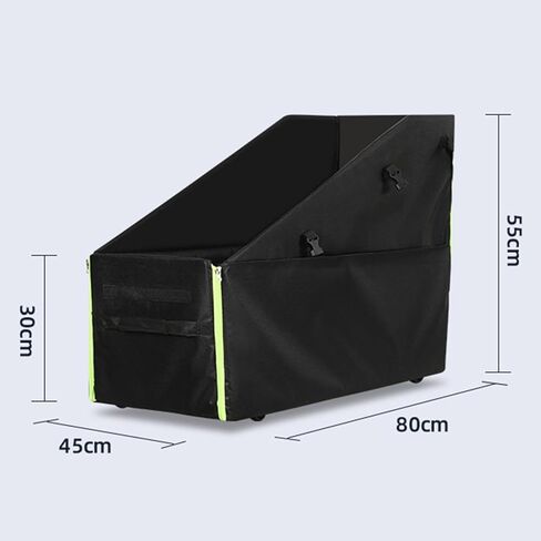 Colaxi Folding Bike Storage Transport Saving Sturdy Transportation Zipper Accessories Folding Bicycle Storage Bag, Black S No Wheel in Saudi Arabia
