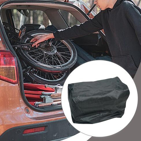 Folding Bike Storage Box Folding Bicycle Organizer Sturdy Save Space Portable Riding Bikes Travel Transport Case, L in Kuwait