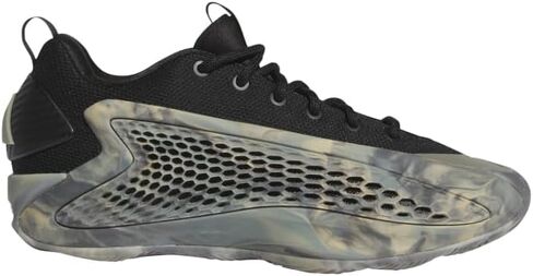 Adidas Anthony Edwards 1 Low - Boys' Grade School (JI4074, Wonder Beige/Core Black/Silver Pebble) in Saudi Arabia