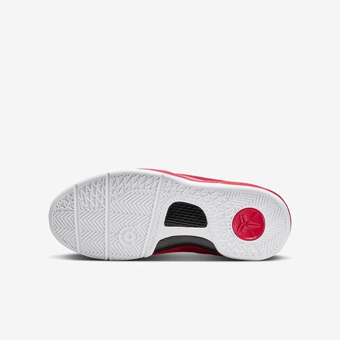 Kobe 8 Big Kids' Basketball Shoes (FN0266-601, University Red/University Red/White) Size 5.5 in Saudi Arabia