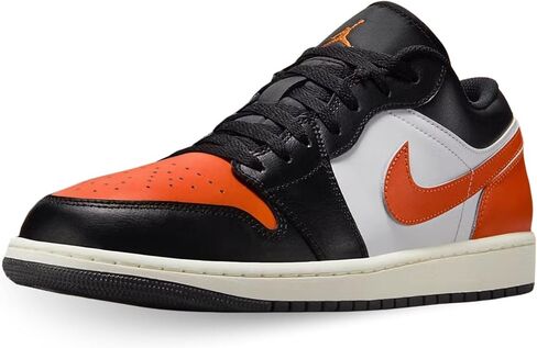 حذاء Air Jordan 1 Low Big للأطفال (أسود/أبيض/شراع/نجم البحر) in Saudi Arabia