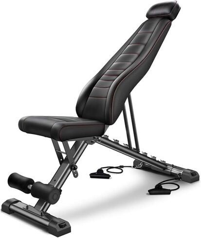 Standard Weight Benches Dumbbell Bench, Adjustable Weight Benches, Foldable Fitness Bench, Sit-Ups Multi-Functional Fitness Chair, Thickened Tubing, for Home GymWeight Be in Saudi Arabia
