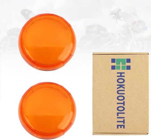 Turn Signal Lens Kit,Front/Rear Bullet Turn Signal Light Replacement Lenses Covers for Harley Sportster 883 1200/Touring Road King Electra Glide Street Glide/Softail/Dyna/V-Rod,Red,2 PCS in Kuwait