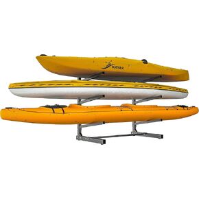 رف تخزين كاياك من إيفيرهانجر، حامل حامل كاياك قابل للتعديل، رف لوح مجداف قائم بذاته لقوارب الكاياك والزورق ولوح ركوب الأمواج بسعة 320 رطلًا in Kuwait