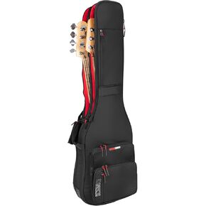 حقيبة Gator Cases ICON Take Two Series Premium Double Gig لـ (2) جيتار كهربائي، سحابات صديقة لإدارة أمن المواصلات الأمريكية، أسود (G-ICONTTELEC-BLK) in Kuwait